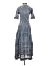 LoveShackFancy 100% Cotton Gray Blue Casual Dress Size XS - photo 2