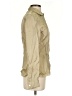 Theory 100% Viscose Metallic Tan Long Sleeve Button-Down Shirt Size S - photo 4
