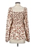 Hayden 100% Polyester Ivory Long Sleeve Blouse Size M - photo 2