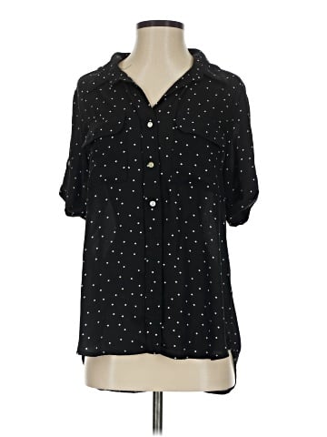Lovestitch 3/4 Sleeve Button-Down Shirt (view 1)