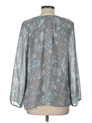 Garnet Hill 3/4 Sleeve Silk Top (view 2)