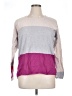 Lisa Todd Color Block Pink Pullover Sweater Size XL - photo 1