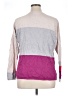 Lisa Todd Color Block Pink Pullover Sweater Size XL - photo 2