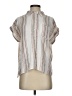 Sanctuary Stripes Silver Short Sleeve Blouse Size S - photo 1