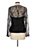 Bebe 100% Nylon Black Long Sleeve Blouse Size L - photo 2