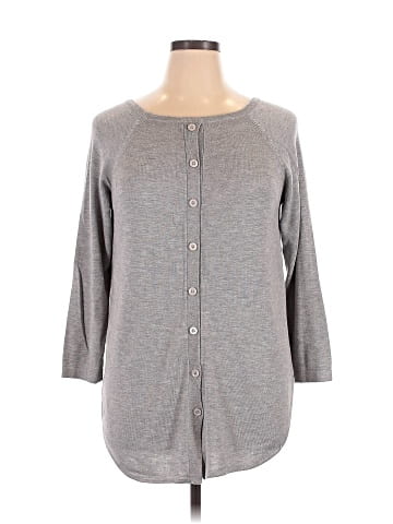 Joan Vass 3/4 Sleeve Top (view 1)