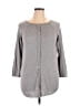 Joan Vass Gray 3/4 Sleeve Top Size 0X - photo 1