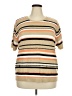 Alfred Dunner Stripes Tan Pullover Sweater Size 2X - photo 1