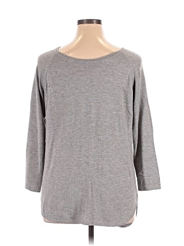 Joan Vass 3/4 Sleeve Top (view 2)