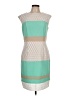 Studio One 100% Polyester Color Block Teal Cocktail Dress Size 10 - photo 1