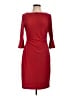 Anne Klein Solid Red Cocktail Dress Size 10 - photo 1