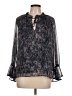 Veronica M. Black Long Sleeve Blouse Size L - photo 1