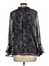 Veronica M. Black Long Sleeve Blouse Size L - photo 2