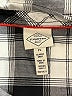 St. John's Bay 100% Cotton Plaid Silver Long Sleeve Button-Down Shirt Size L (petite) - photo 7