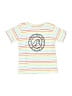 Assorted Brands 100% Cotton Stripes Ivory Short Sleeve T-Shirt Size 2T - photo 1