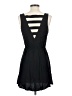 Forever 21 Solid Black Casual Dress Size S - photo 2