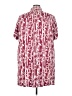Echo 100% Rayon Burgundy Short Sleeve Button-Down Shirt Size 3X - photo 2