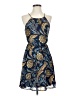Cals 100% Polyester Paisley Blue Cocktail Dress Size S - photo 1