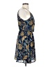Cals 100% Polyester Paisley Blue Cocktail Dress Size S - photo 4