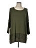 Amaryllis 100% Modal Green 3/4 Sleeve Top Size L - photo 1