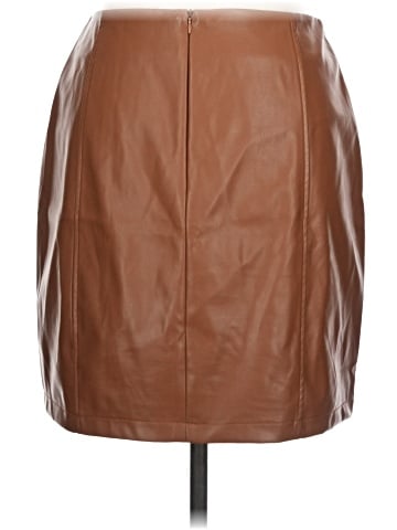 MANGOPOP Collection Faux Leather Skirt (view 2)