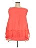 Alyx 100% Polyester Orange Sleeveless Blouse Size 2X - photo 2