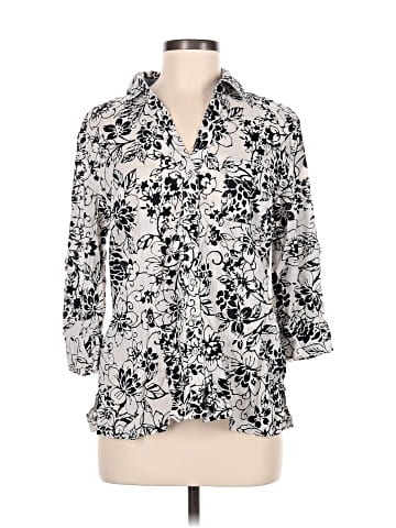 Karen Scott 3/4 Sleeve Blouse (view 1)