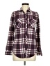 Como Vintage Plaid Burgundy Long Sleeve Button-Down Shirt Size M - photo 1