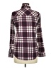 Como Vintage Plaid Burgundy Long Sleeve Button-Down Shirt Size M - photo 2