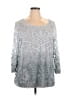 Adiva Silver 3/4 Sleeve Blouse Size 1X - photo 1