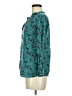 Old Navy Paisley Teal Long Sleeve Blouse Size M - photo 5