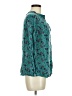 Old Navy Paisley Teal Long Sleeve Blouse Size M - photo 4