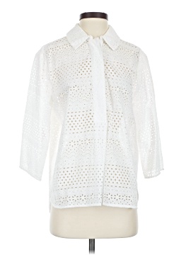 L.K. Bennett 3/4 Sleeve Button Down Shirt