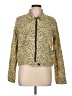 Volcom Animal Print Gold Jacket Size 12 - photo 1