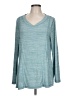 Soft Surroundings Teal Long Sleeve Top Size L - photo 1