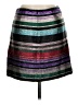 Trina Turk Stripes Silver Casual Skirt Size 10 - photo 2
