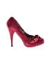Steve Madden 100% Leather Red Heels Size 7 1/2 - photo 1