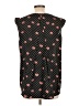 Pleione 100% Polyester Hearts Black Sleeveless Blouse Size L - photo 2
