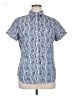 Roper 100% Cotton Paisley Blue Short Sleeve Blouse Size XL - photo 1