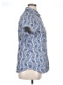 Roper 100% Cotton Paisley Blue Short Sleeve Blouse Size XL - photo 4