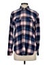 Pendleton 100% Rayon Plaid Blue Long Sleeve Button-Down Shirt Size S - photo 1