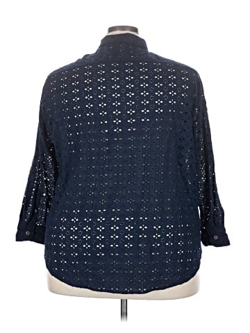 Maurices 3/4 Sleeve Button-Down Shirt (view 2)