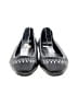 Jimmy Choo 100% Leather Black Gray Flats Size EU 39 - photo 2