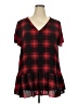 Sejour 100% Rayon Red Short Sleeve Blouse Size 20 - photo 1