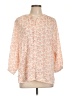 Jachs Girlfriend 100% Polyester Paisley Orange 3/4 Sleeve Blouse Size L - photo 1