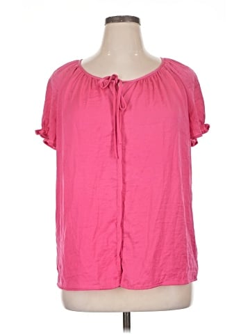 St. John's Bay Short Sleeve Blouse (view 1)