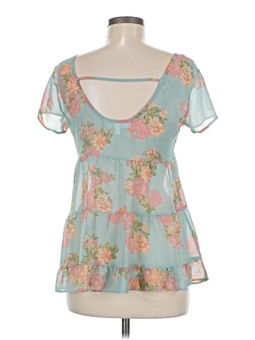 Derek Heart Short Sleeve Blouse (view 2)
