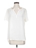 Pleione 100% Polyester Ivory Short Sleeve Blouse Size S - photo 1