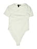 Forever 21 100% Cotton Ivory Bodysuit Size S - photo 1