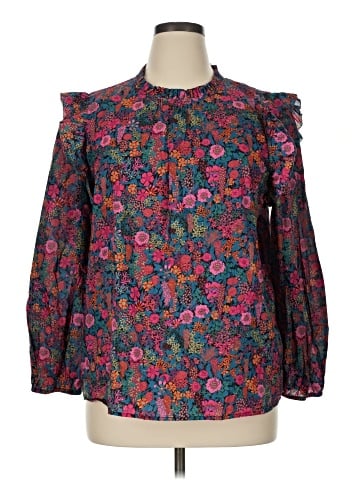 Liberty Art Fabrics for J.Crew Long Sleeve Blouse (view 1)